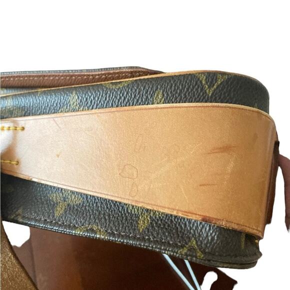 ouis Vuitton Monogram Canvas Cartouchiere Shoulder Bag Crossbody Vintage LV - Picture 12 of 16